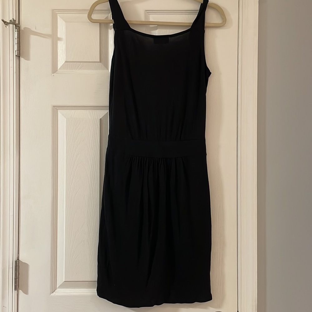 LOFT Black Wrap Dress - Size 2 - Picture 4 of 4